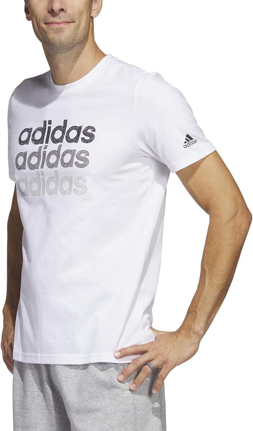 adidas Men's Multi Linear Sportswear Graphic T-Shirt