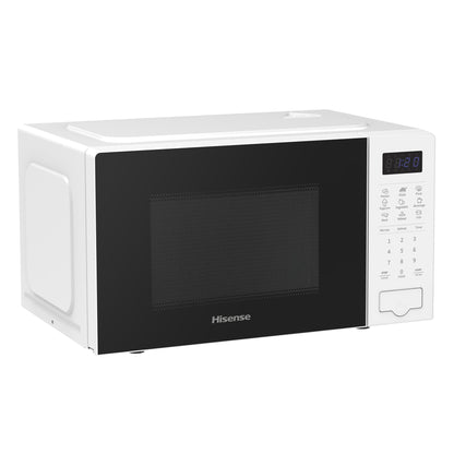 H20MOWS4 MWO,Hisense 20L Microwave Oven, Preset Cooking Menus, 11-levels of Power, 360° Turntable, Time & Weight Defrost, LED Display, Optional Ceramic Cavity, H20MOWS4UK