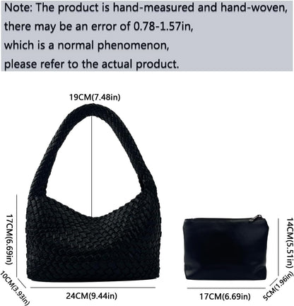 Fashion Designer Handbags and Purses Women Shoulder Bag Casual Versatile Hand Woven Shopping Totes Ladies Underarm Bags