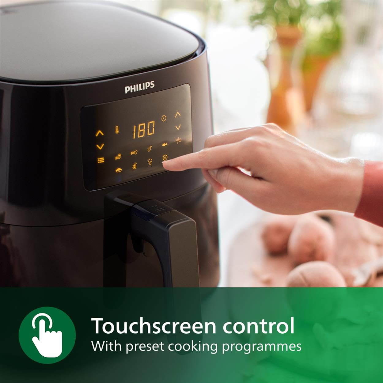 Philips Essential Airfryer XL - 2000W, 6.2L, Digital, Rapid Air Technology, Touch screen - HD9270/91