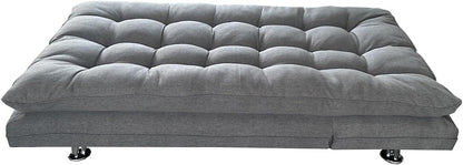 Karnak Home Amos Sofa Cum Bed I Sleeping Fabric Sofa I Three Seat Sofabed I Modern Design Living Room Sofa Color (Grey)