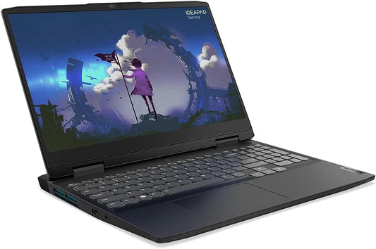 Lenovo Ideapad Gaming 3 15IAH7 with 15.6"FHD 120Hz Display, Intel Core i5-12500H, 16GB RAM, 512GB SSD, NVIDIA GeForce RTX 3050 4GB GDDR6, Windows 11, English - Arabic Keyboard, Onyx Grey (82S900HJAX)