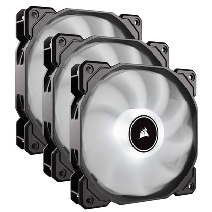 CORSAIR AF140 LED Low Noise Cooling Fan, Dual Pack - White, 140 mm