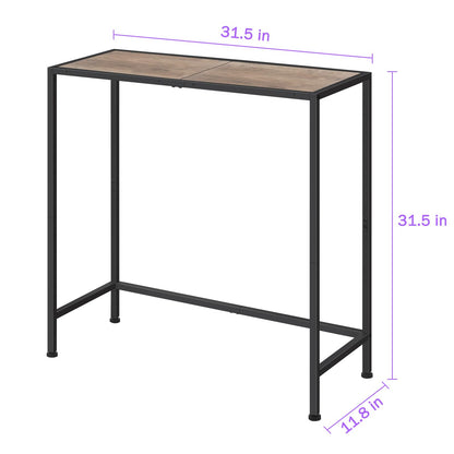 Console Table for Entryway Small Tables, Black Narrow Console Hallway Table Living Room Furniture, Thin Side Table Back of Sofa Skinny Behind Couch Table, Entrance Table for Entryway Foyer Bedroom