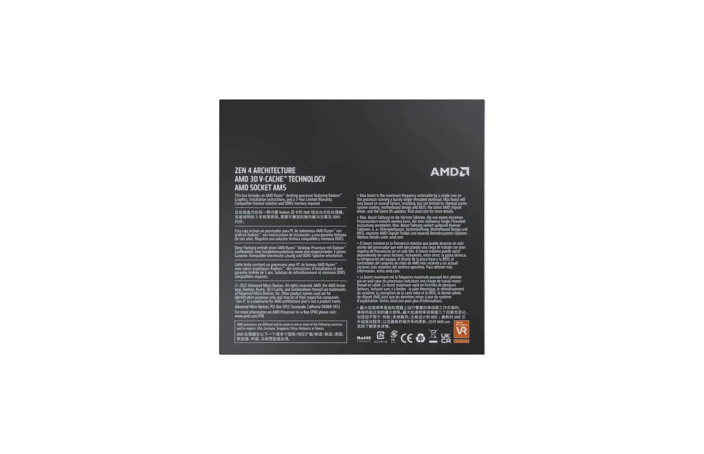 AMD Ryzen 9 7900X3D 4.4GHz L2 L3 AM5 Desktop Processor Boxed