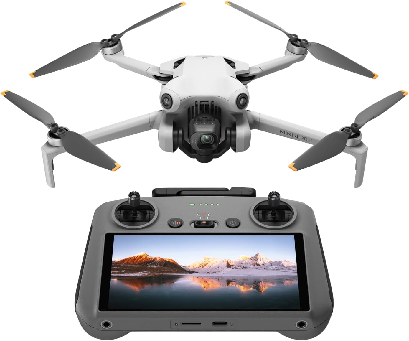 DJI Mini 4 Pro Fly More Combo Plus (DJI RC 2), Folding Mini-Drone 4K HDR Camera, 2 Extra Intelligent Batteries Plus for 45-Min Flight Time, MOIAT Certified - UAE Version