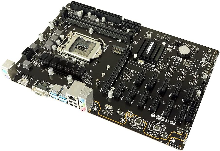 Biostar TB360-BTC PRO Core i7/i5/i3 (Intel 8th and 9th Gen) LGA1151 Intel B360 DDR4 12 GPU Mining Motherboard