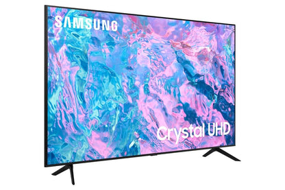 Samsung 43 inch 4k uhd smart led tv with built-in receiver and remote control, black - ua43cu7000uxeg, Bluetooth, Wi-Fi, USB, Ethernet, HDMI