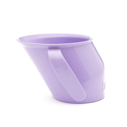 Doidy Cup - Training Sippy Cups for Toddler Cup & Babies - Unique Slanted Design Two Handles Baby Cup - Great Weaning Cup for Milk, Water & Juice - Use from 3-6 Months to Toddler (Purple)