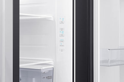 Samsung 680 Liters, Side By Side Refrigerator, RS62R5001B4/AE, Gentle Black Matt, SpaceMax Technology, 20 Year Warranty on Digital Inverter Compressor