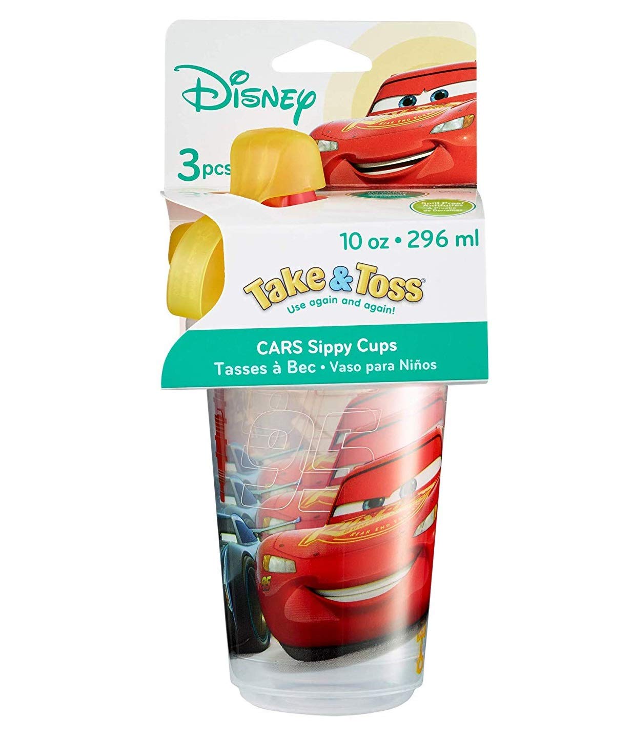 The First Years Princess Take & Toss Sippy Cup, 10oz/296ml (Pack of 3), 10 ounce