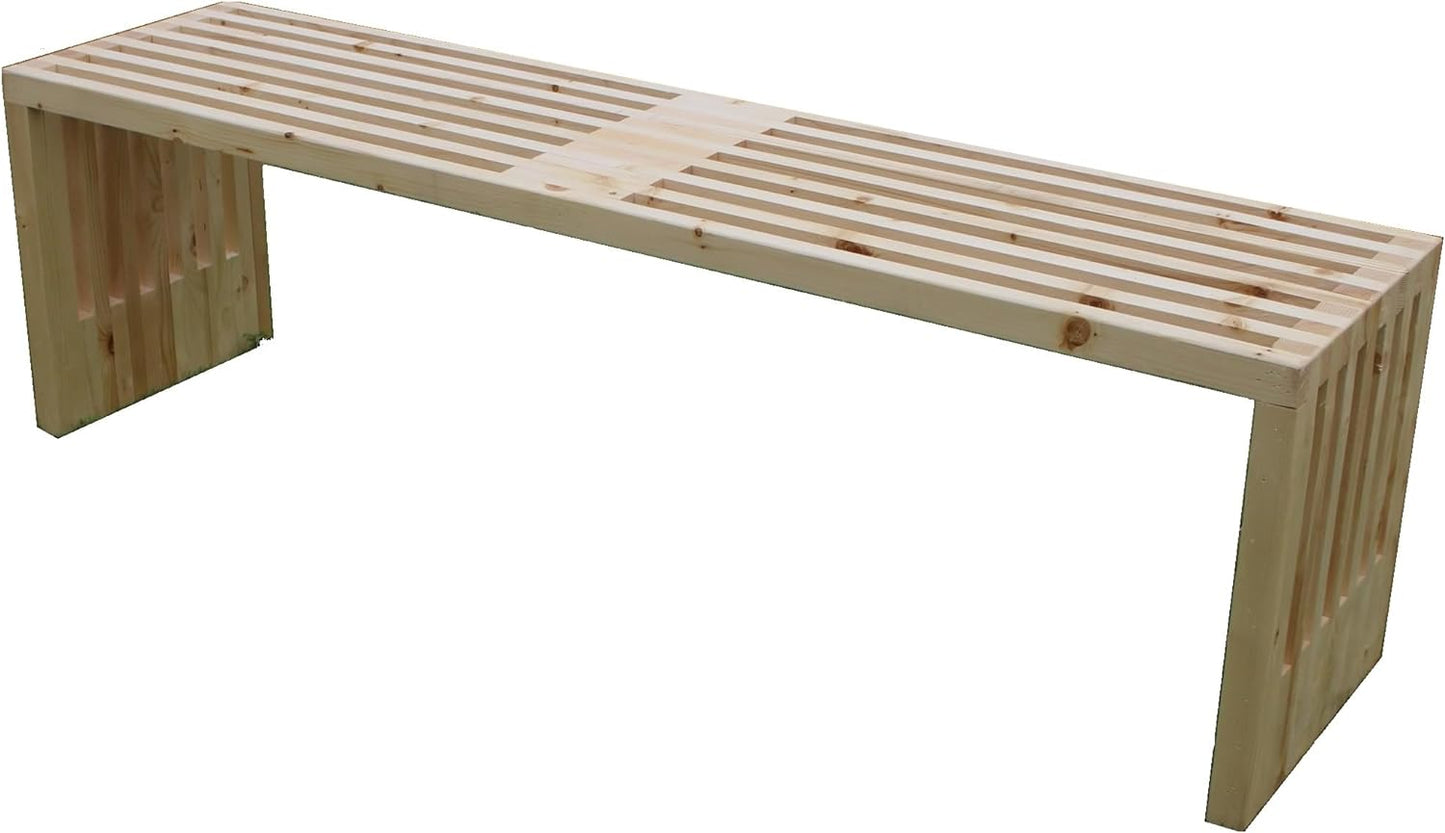 Shadow Bamboo Dining Bench, White Wood Bench, Indoor and Outdoor storage bench, Kitchen, Living room, Garden Furniture