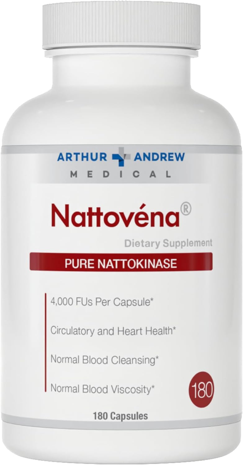 Arthur Andrew Medical, Nattovena, Pure Nattokinase, 200 mg, 180 Capsules