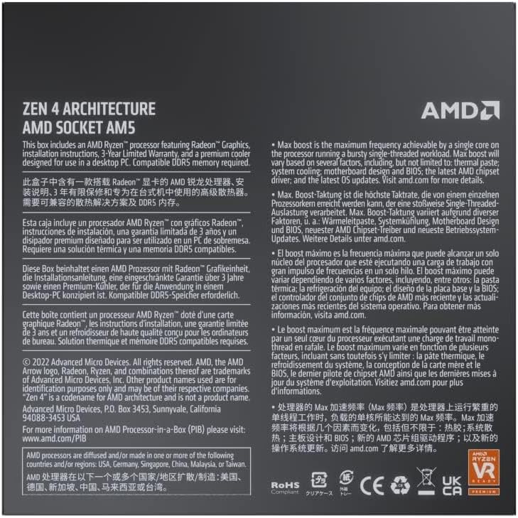 AMD Ryzen™ 9 7900X 12-Core, 24-Thread Unlocked Desktop Processor - CaveHubs