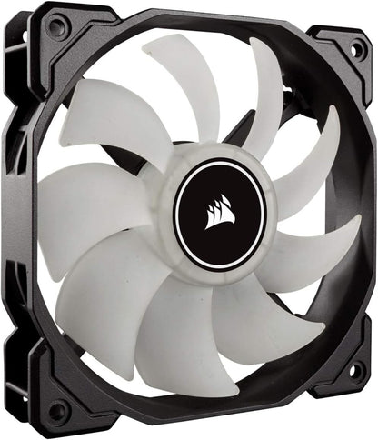 CORSAIR AF140 LED Low Noise Cooling Fan, Dual Pack - White, 140 mm