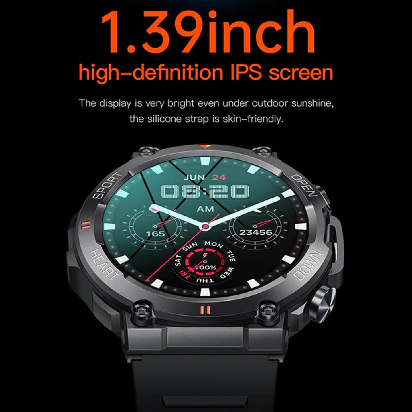 2 in 1 Smart Watch with Earbuds Waterproof HD Touch Screen JM06 Monitor Sports and Health Activities Mobile App Control S201