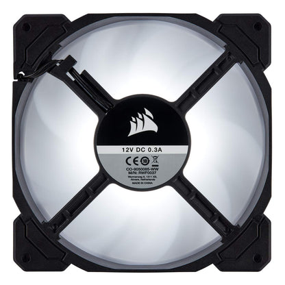 CORSAIR AF140 LED Low Noise Cooling Fan, Dual Pack - White, 140 mm