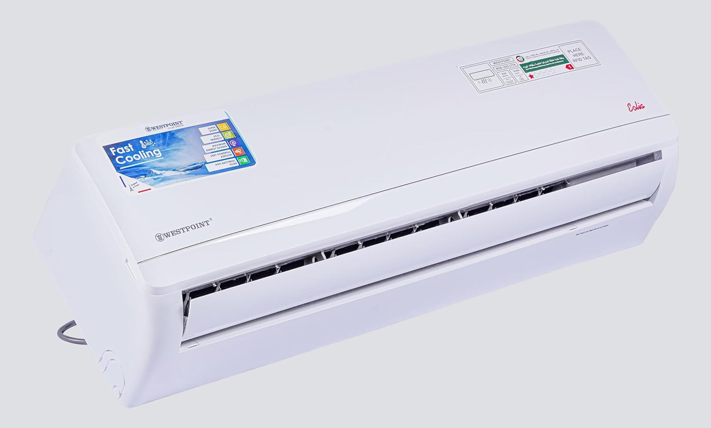 Westpoint 1.5 Ton Split Air Conditioner, 18000 BTU, Rotary Compressor, I FEEL function, Gold Fins, 4 Way Swing, Indoor HxWxD 31x95.2x22.7 cms,