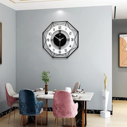 Large Wall Clocks, Azonee 17 inches Modern Silent Wall Clock for Home House Kitchen Bedroom Living Room Decorative Big Wall Clock Non Ticking Battery Operated Quartz for Bathroom Outdoor Indoor