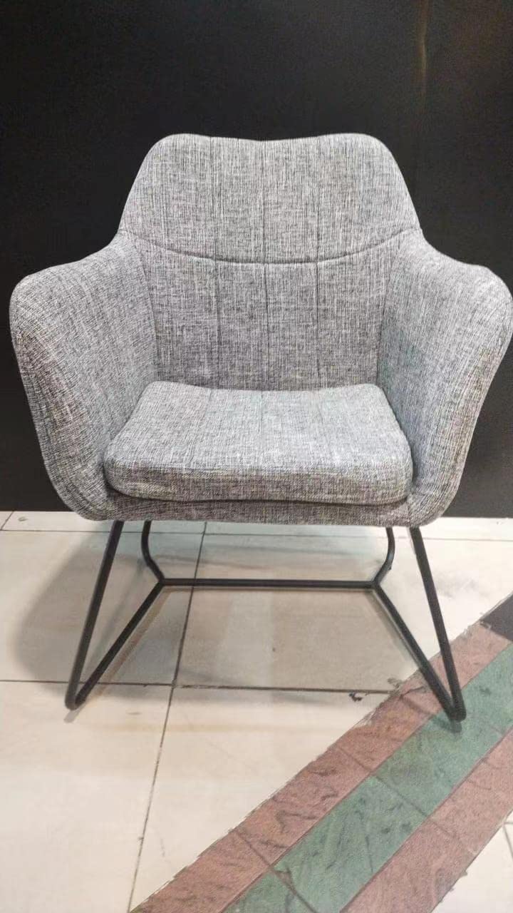 LANNY Dining Room/Restaurant Chair/Hotel chair/Office Visitor Chair/Modern Medium Back Luxury Lamb Wool Chair SZ813 (off white)