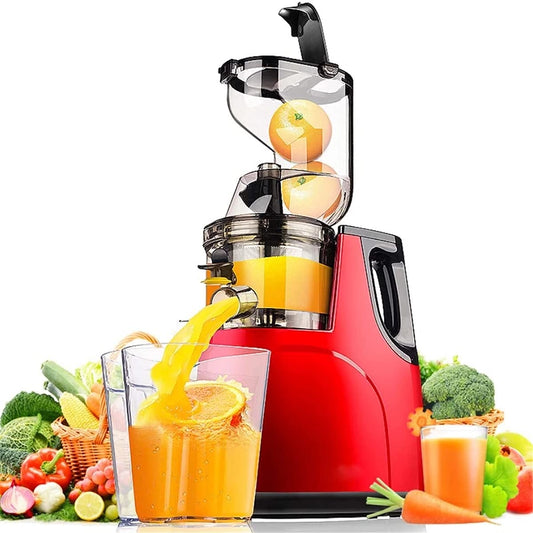 Slow Juicer Masticating Juicer Machine, Juicer, Slow Chewing Juicer, Cold-Pressed Juicer are Easy to Clean