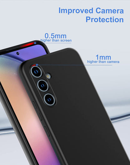 Zubitech Samsung Galaxy A54 5G Clear Cover Case soft TPU Transparent Silicone Rubber Back Protective Case shock Absorbent Reinforced Corner for Samsung Galaxy A54 5G Clear - CaveHubs