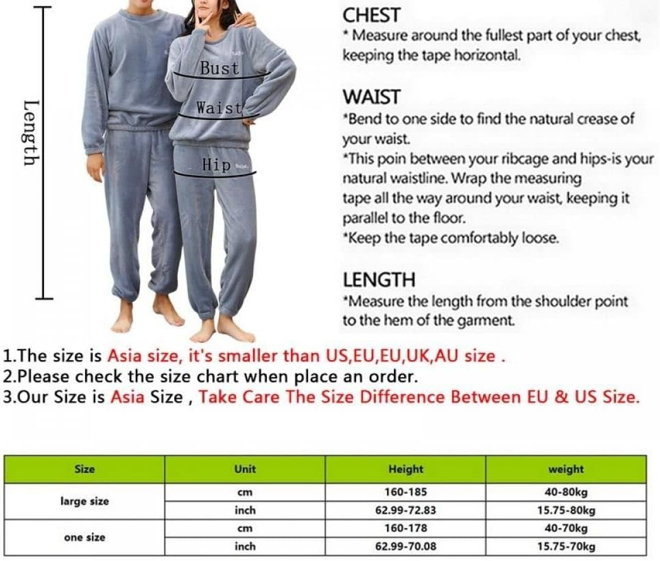 Sleepwear Pajamas For Men'S Winter Pajamas Couples Flannel Fleece Pijama Sleeping Suit Thickened Plush Warm Home Clothes