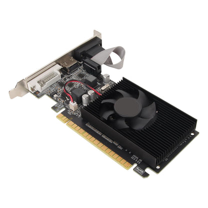 GT610 1G Gaming Graphics Card, 1GB DDR3 64bit Discrete PC Graphics Card, 810MHZ, 1800MHz, PCI Express 2.0 X 16, DVI VGA HDMI, with Mute Cooling Fan