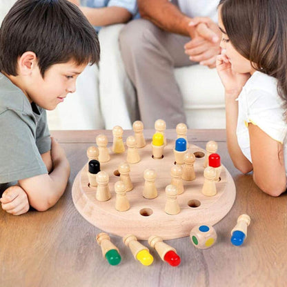 ZYZY Kid's Wooden Memory Chess Game