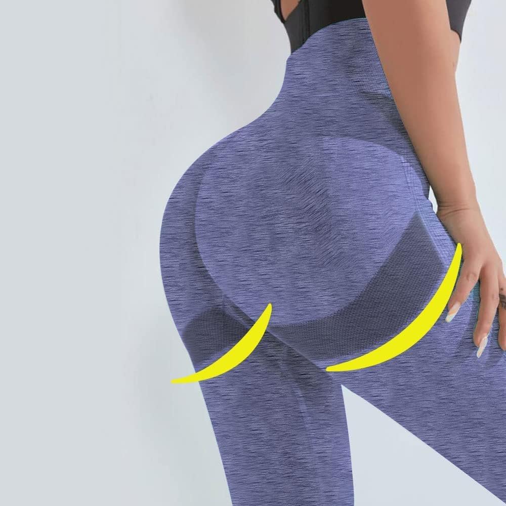 VITION High Waisted Leggings for Women Scrunch Butt Lifting TIK Tok Yoga Pants,Workout Anti Cellulite Tummy Control Tights