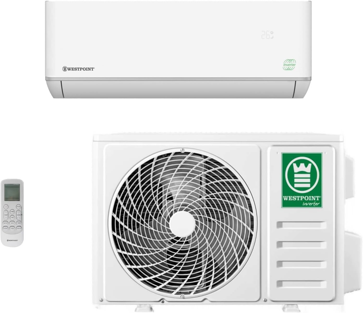 Westpoint 1.5 Ton Split Air Conditioner, 18000 BTU, Rotary Compressor, I FEEL function, Gold Fins, 4 Way Swing, Indoor HxWxD 31x95.2x22.7 cms,