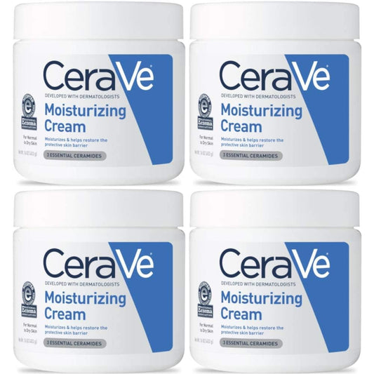 CeraVe Moisturizing Cream, 16 Ounces each (Value Pack of 4)