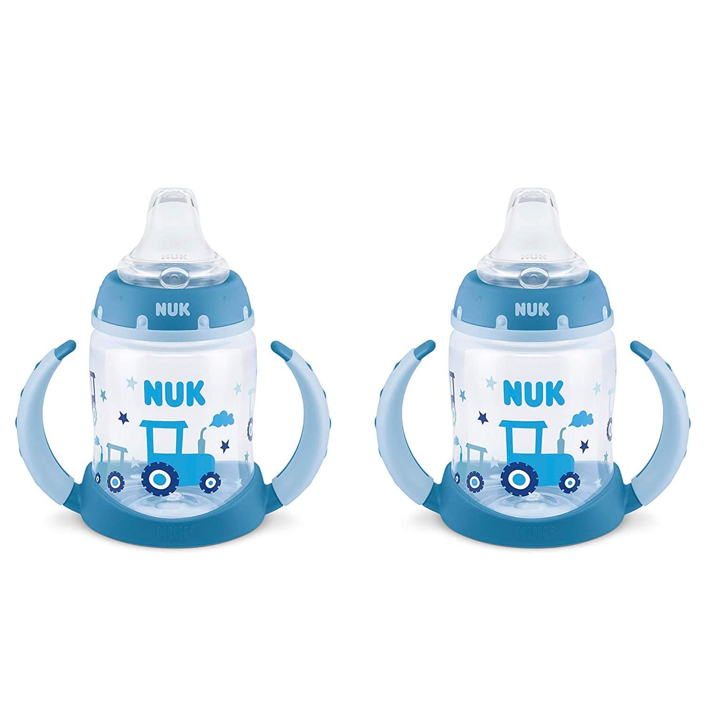 NUK Large Learner Cup, 10 oz, 2 Pack, 9+ Months, Timeless Collection, Amazon Exclusive, 70013, 2 Count (Pack of 1)