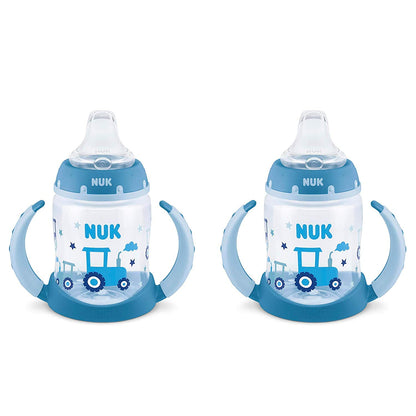 NUK Large Learner Cup, 10 oz, 2 Pack, 9+ Months, Timeless Collection, Amazon Exclusive, 70013, 2 Count (Pack of 1)