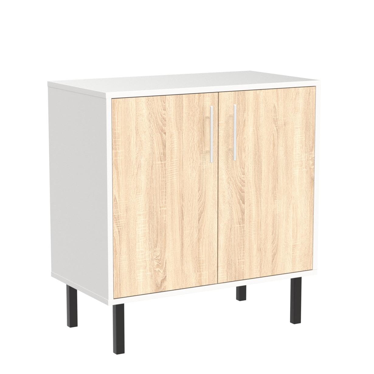 EconoHome Wood Buffet Cabinet for Living Room, Wooden Storage Sideboard with 2 Doors, This Credenza, Server or a TV Stand can be Used on The Kitchen, Dining Room, Bedroom, Entryway or Hallway