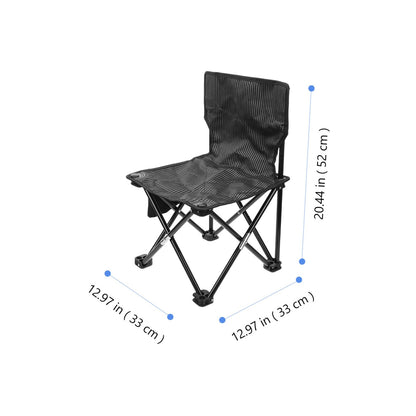 Folding Camping Chair with Carry Storage Bag，Portable Lightweight Foldable Beach Chair Backpacking Chair for Fishing, BBQ, Beach, Travel, Picnic,Hiking，Thicken 600D Oxford，Hold Up to 200lbs (Black)