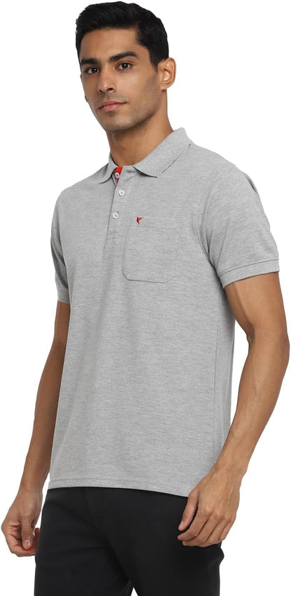 Deniklo Men's Polo Collar T-Shirt with Pocket & Logo DK 225