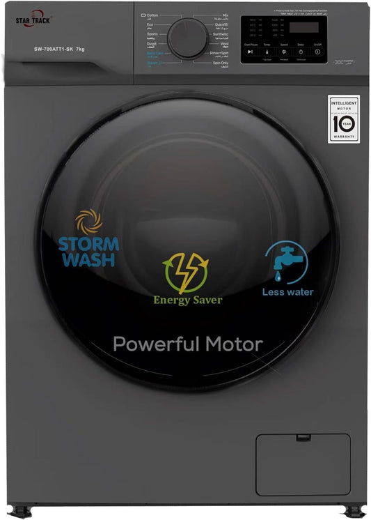 Star Track 7 Kg Front Load Washing Machine With 1400RPM Model SW-700ATT1-SK [1 Years Full Warranty]