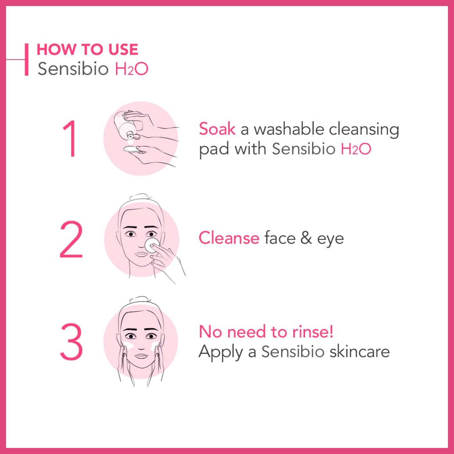 Bioderma Sensibio H2O Soothing Micellar Cleansing Water and Makeup Removing Solution for Sensitive Skin - Face and Eyes - 3.33 Fl Oz (Pack of 3)