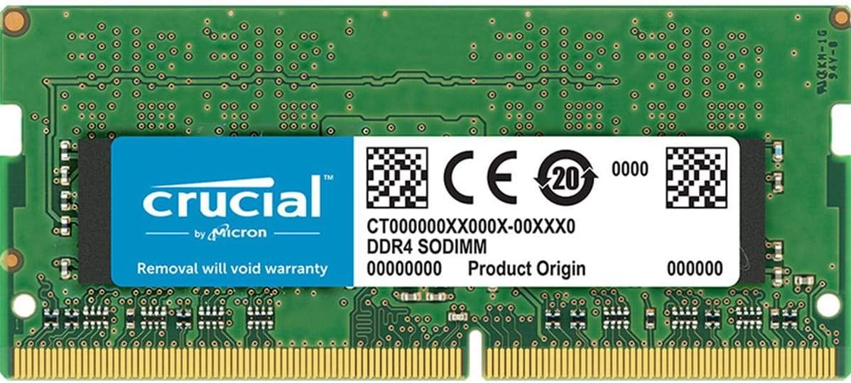 Crucial 16GB Single DDR4 2400 MT/s (PC4-19200) DR x8 SODIMM 260-Pin Memory - CT16G4SFD824A - CaveHubs