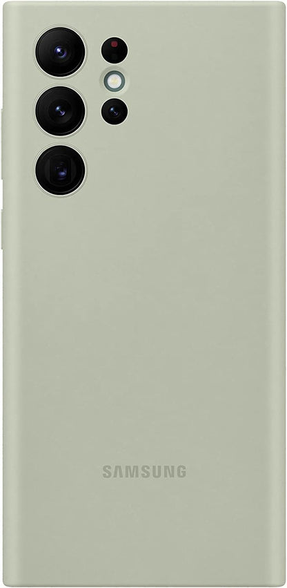 Samsung Galaxy S22 Ultra Official Leather Cover Light Grey