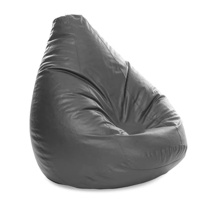 Luxe Decora PVC Bean Bag with Filling (X-Large, Beige)