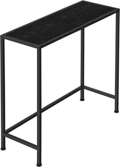 Console Table for Entryway Small Tables, Black Narrow Console Hallway Table Living Room Furniture, Thin Side Table Back of Sofa Skinny Behind Couch Table, Entrance Table for Entryway Foyer Bedroom