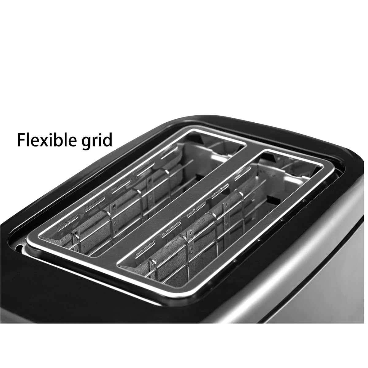 Homey Toaster 2 Slice, Bread Toaster, 7 Adjustable Browning Control,Reheat,Defrost,Cancel Function, with Removal Crumb Tray and Warming Rack, Black