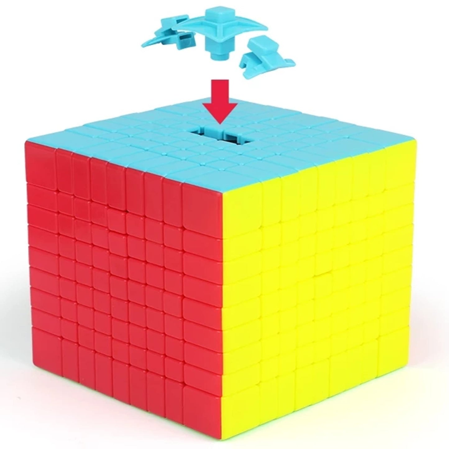 Bokefenuo QY 9x9 Speed Cube 75mm Stickerless Toys for Kids Puzzle Magic Cube