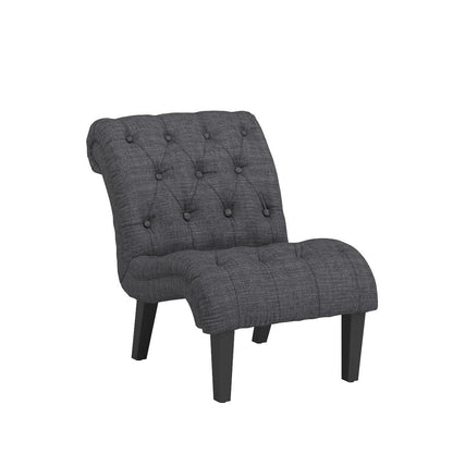 Yongqiang Accent Chair for Bedroom Modern Upholstered Living Room Chairs Armless Fabric Lounge Chair