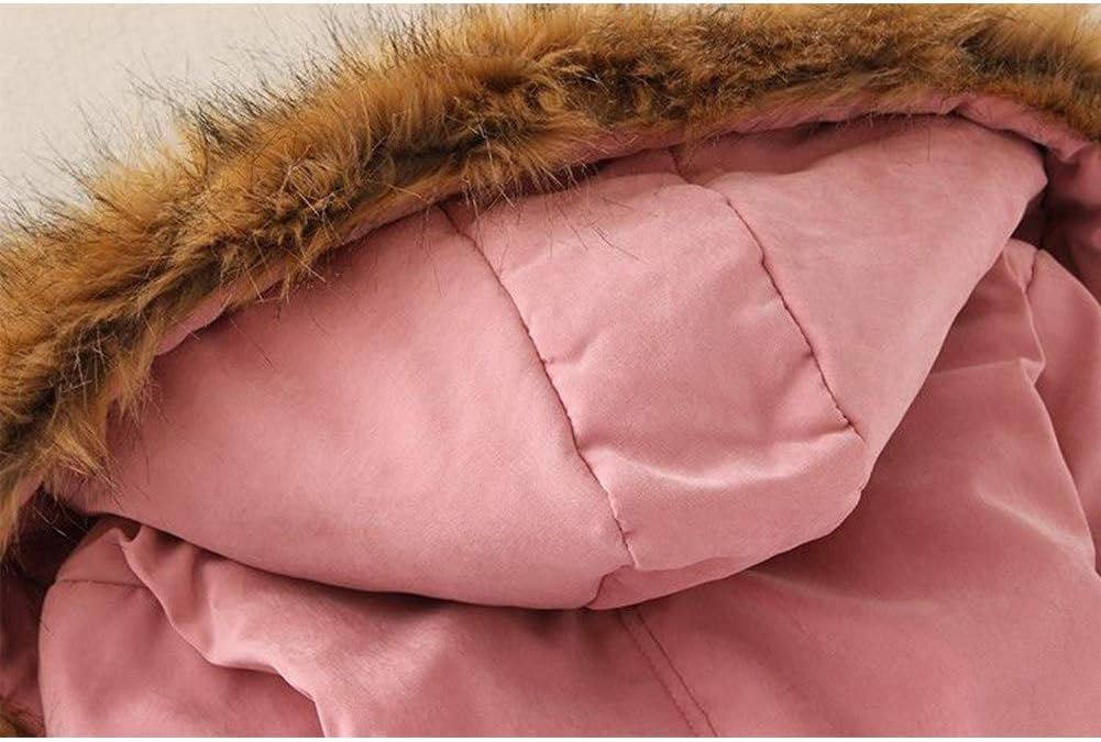 Yudesundo Down Padded Jackets for Women - Parka Winter Wear Overcoat Warm Waist Slim Fit Full Zipped Casual Faux Fur Lined Long Jackets