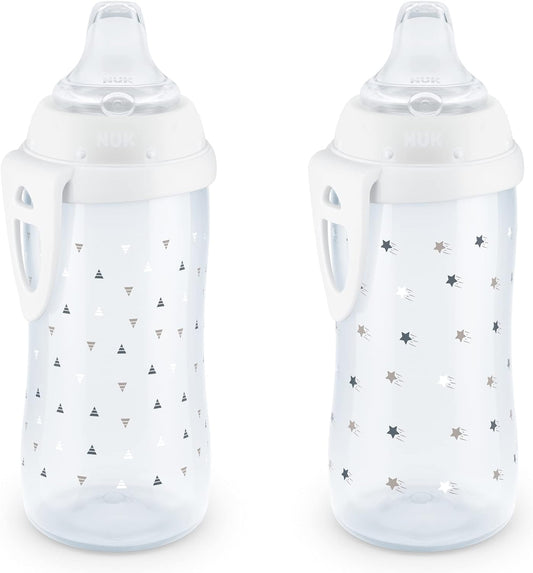 NUK Active Sippy Cup, 10 oz, 2 Pack, 12+ Months, Timeless Collection, Amazon Exclusive