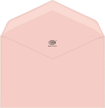 FIS Executive Envelope, Glued, Pink Colors, Pack of 50 Pieces, 145 x 200 mm, 100 GSM - FSEE1025GBPI50