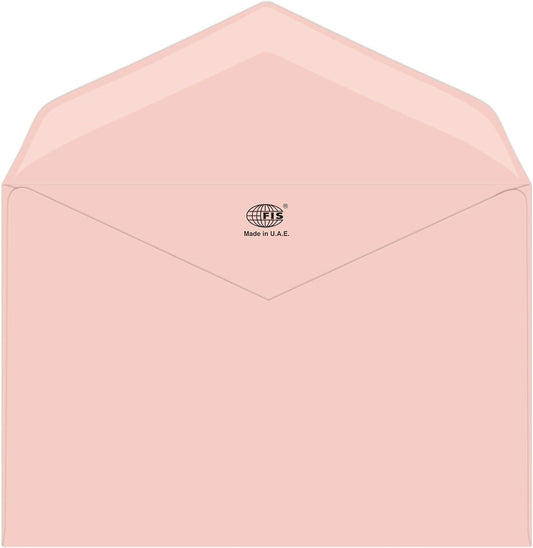 FIS Executive Envelope, Glued, Pink Colors, Pack of 50 Pieces, 145 x 200 mm, 100 GSM - FSEE1025GBPI50